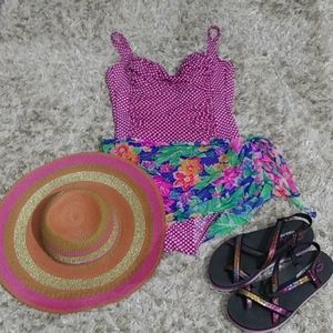 Polka dot one piece Magicsuit swimwear